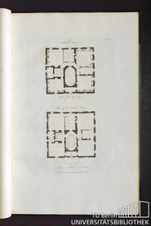 Plate 9. Letton Hall. Plan of the Attic Story. Plan of the Chamber Story.
