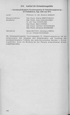 Institut für Entwicklungshilfe