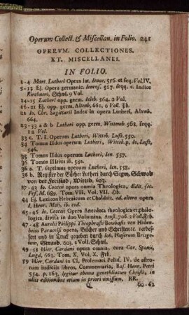Operum Collectiones Et Miscellanei – Libri Omissi
