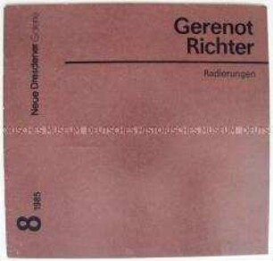 Katalog der Neuen Dresdener Galerie zu einer Ausstellung mit Werken des Malers Gerenot Richter
