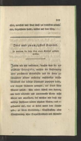Drei und zwanzigstes Kapitel.