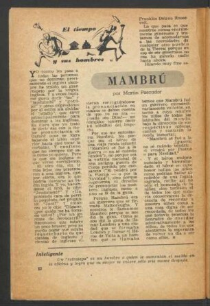 Mambrú : El tiempo y sus hombres
