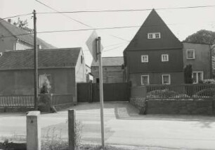 Medingen, Gehöft : Medingen (Kreis Kamenz), Gehöft, Hauptstraße 2, 2. Hälfte 19. Jahrhundert, Straßenansicht
