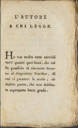 L´Autore A Chi Legge