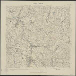 Section Auerbach aus: Topographische Karte (Äquidistantenkarte) Sachsen