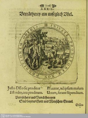 XXXIII. Verrätherey ein unseglich Ubel