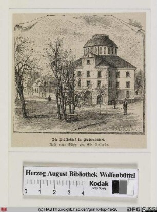 Die Bibliothek in Wolfenbüttel.