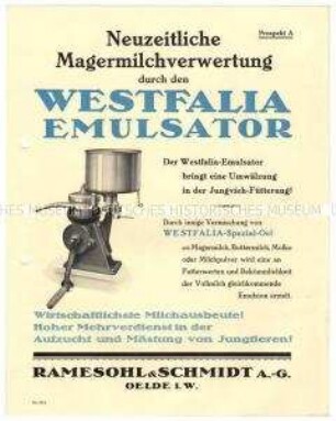 Magermilchverwertung mittels Emulsator