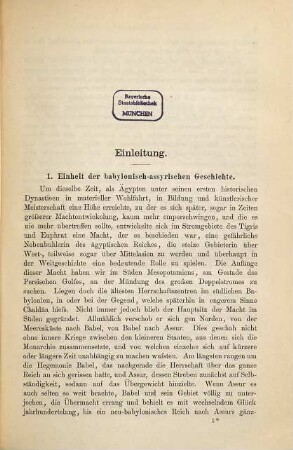 Babylonisch-assyrische Geschichte, 1. Von den ältesten Zeiten bis zum Tode Sargons II