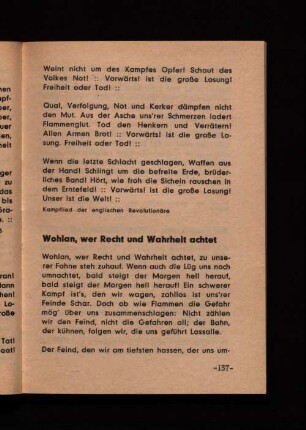 Wohlan, wer Recht und Wahrheit achtet