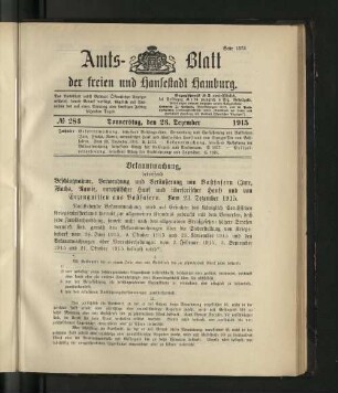 No. 283, 23. Dezember 1915