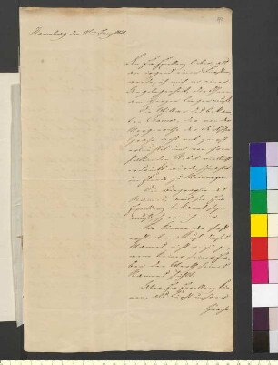 Brief von Sprengel, Gustav an Goethe, Johann Wolfgang von