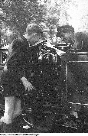Dresden, Großer Garten. Pioniereisenbahn (Parkeisenbahn), 5. August 1952