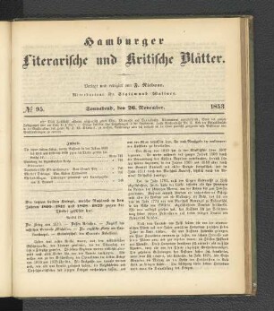 No. 95. 26. November 1853