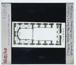 Dillingen, Jesuitenkirche (Studienkirche) Mariä Himmelfahrt : Grundriss
