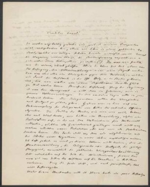 Hugo von Mohl, Brief