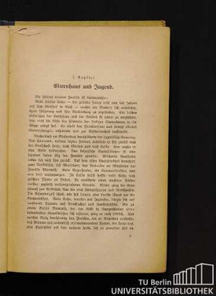 1. Kapitel. Elternhaus und Jugend.