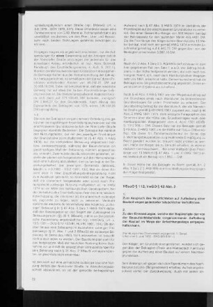 HBau § 112, VwGO § 42 Abs. 2