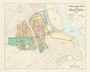 Übersichtsplan Stettin-Pölitz. Zum Projekt gehörend: Hermann Jansen, Pölitz: Lageplan 1:8000
