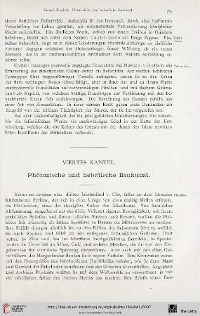 Viertes Kapitel: Phönizische und hebräische Baukunst