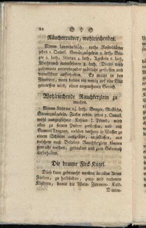 Räucherpulver, wohlriechendes.