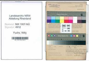 Entnazifizierung Willy Fuchs , geb. 02.07.1894 (Buchhalter)