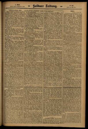 Zweite Ausgabe vom Samstag, den 10. Mai 1913.