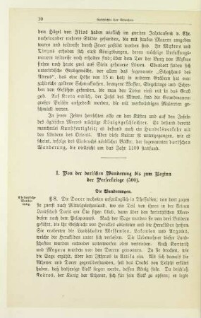 I. Von der dorischen Wanderung bis zum Beginn der Perserkriege (500)