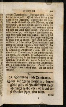 815-827, Am 21. Sonntag nach Trinitatis. - Am 25. Sonntag nach Trinitatis.