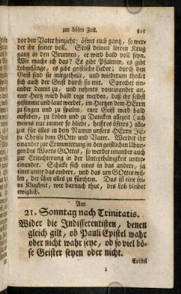 815-827, Am 21. Sonntag nach Trinitatis. - Am 25. Sonntag nach Trinitatis.