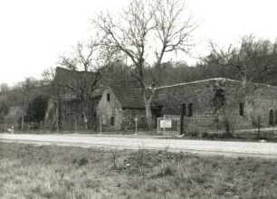 Meißen-Klosterhäuser, Hochuferstraße. Ruine des Benediktiner-Nonnenklosters zum Heiligen Kreuz (1201/1250)