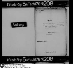Verschiedene Zollpatente, auch Resolution zum Zoll- und Akzisewesen in Langwedel
