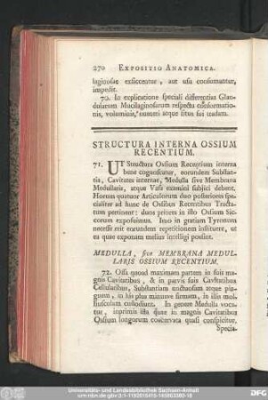 Structura Interna Ossium Recentium.