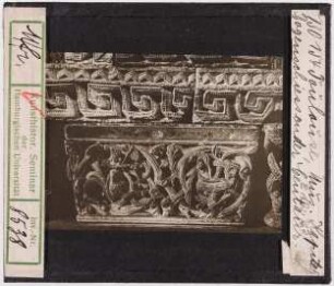 Toulouse: Augustinermuseum, Kapitell mit Bogen schießendem Kentaur (Stoedtner-Nr. 130154)