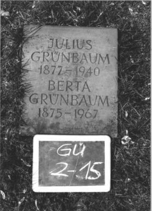 Grabstein GU/2/15