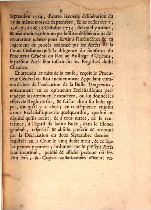Extrait Des Registres De Parlement. Du 18 Mars 1753.
