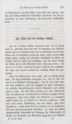 173-183 Die Lehre von der heiligen Schrift