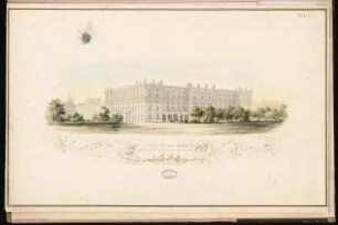 Gasthof 1. Ranges, Berlin Schinkelwettbewerb 1865: Perspektivische Ansicht