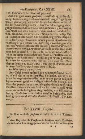 Het XXVIII. Capittel