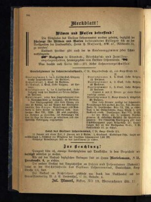 Merkblatt!