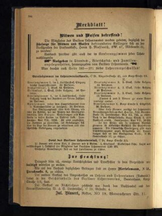Merkblatt!
