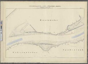Stromkarte der Norder-Elbe. Blatt I. : Moorwärder. Ochsenwärder. Spadenland.