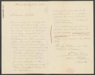 Brief an B. Schott's Söhne : 29.06.1907