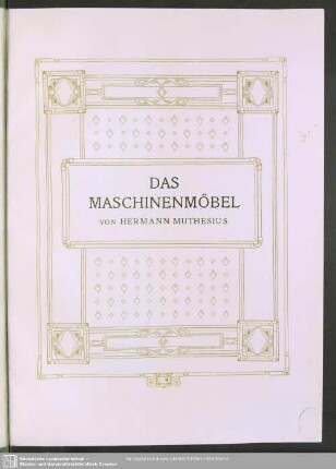 Das Maschinenmöbel