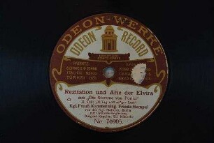 Rezitation und Arie der Elvira aus "Die Stumme vom Portici" : II. Teil : "O Tag voll sel'ger Lust" / [Daniel-François-Esprit Auber]