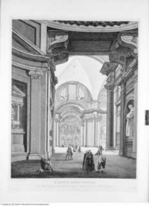 Scenografia degli interni delle più belle chiese e basiliche antiche di Roma, Tafel XXIII: S. Maria degli Angioli ...