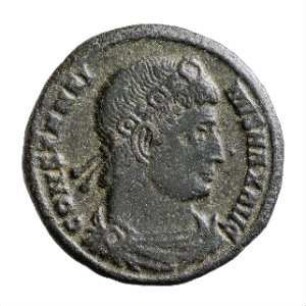 Münze, Follis, Aes 3, 334 - 335 n. Chr.