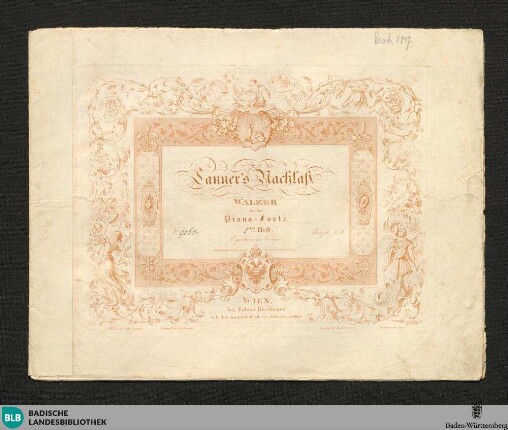 1: Lanner's Nachlass : Walzer für das Piano-Forte
