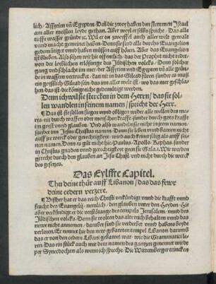 Das Eylffte Capitel.