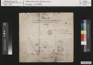 Neßmann, G. H., Steinkohlenwerk, Pirna, Schachtanlage auf Parzelle 102 in Zauckerode